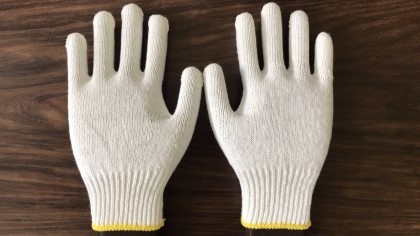 Cotton yarn gloves