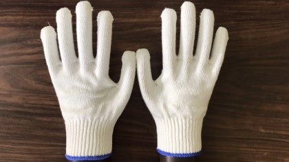 Cotton yarn gloves